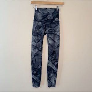 Lululemon Wunder Under Pant Hi-Rise Midnight Tulle Multi Black Legging Size 4